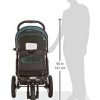 No-Zip NV Pet Stroller for Cats/Dogs, Zipperless Entry, Easy One-Hand Fold, Gel-Filled Tires, Plush Pad + Weather Cover Included, 3 colors - Image 24