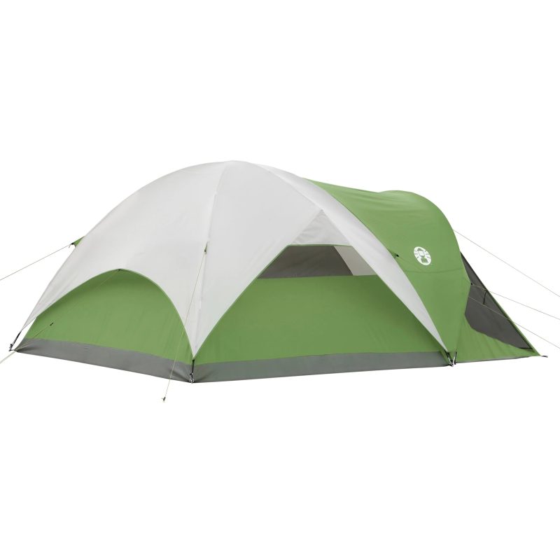 Coleman Evanston 6-Person Dome Tent with Screen Room, 2 Rooms, Green - 图片 2
