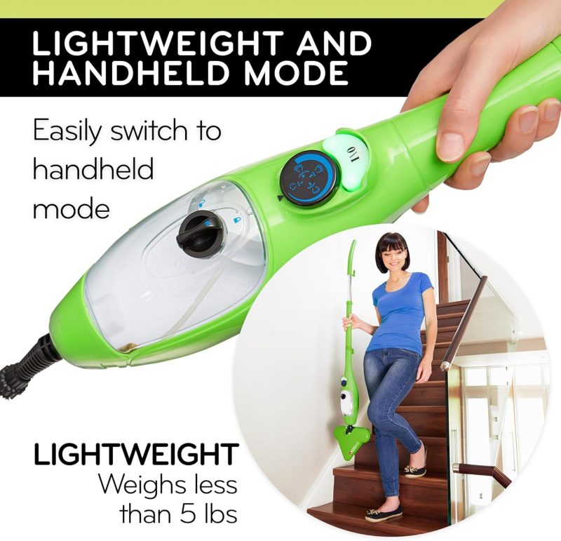 H2O MOP® X5 Steam Mop and Handheld Steam Cleaner For Cleaning Hardwood and Kitchen Tile Floors  Grout Cleaner  Upholstery Cleaner and Carpets - Image 7