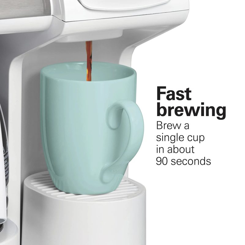 Hamilton Beach FlexBrew Trio 2-Way Coffee Maker, Compatible with K-Cup Pods or Grounds, Combo, Single Serve & Full 12c Pot, Black - Fast Brewing (49902) - Image 21