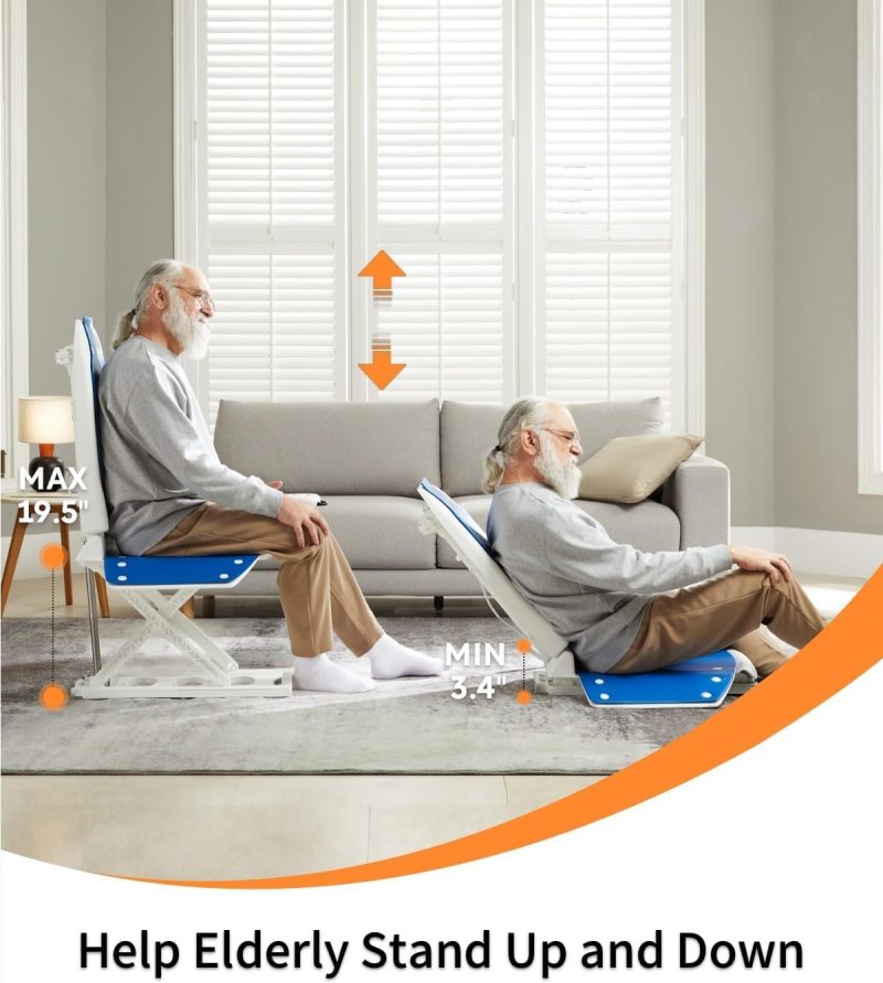 Electric Chair Lift, Get Up from Floor, Floor Lift for Elderly, Can be Raised to 20”, Help You Stand Up Again, Support Up to 300 LBS, Item Weight 30 LBS - Image 7