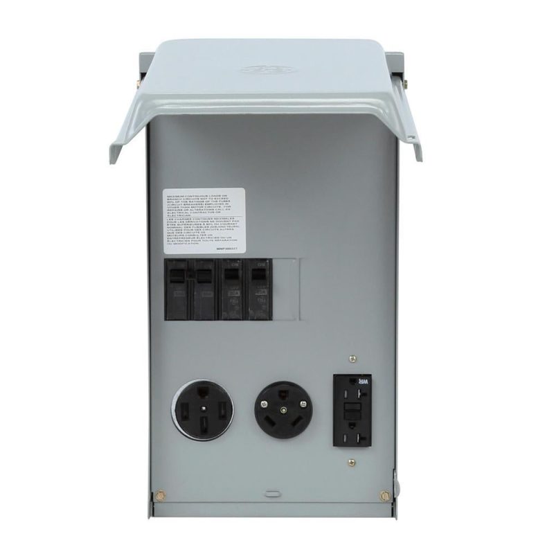 RV Panel with 50 Amp and 30 AMP RV Receptacles and a 20 Amp GFCI Receptacle - Image 2