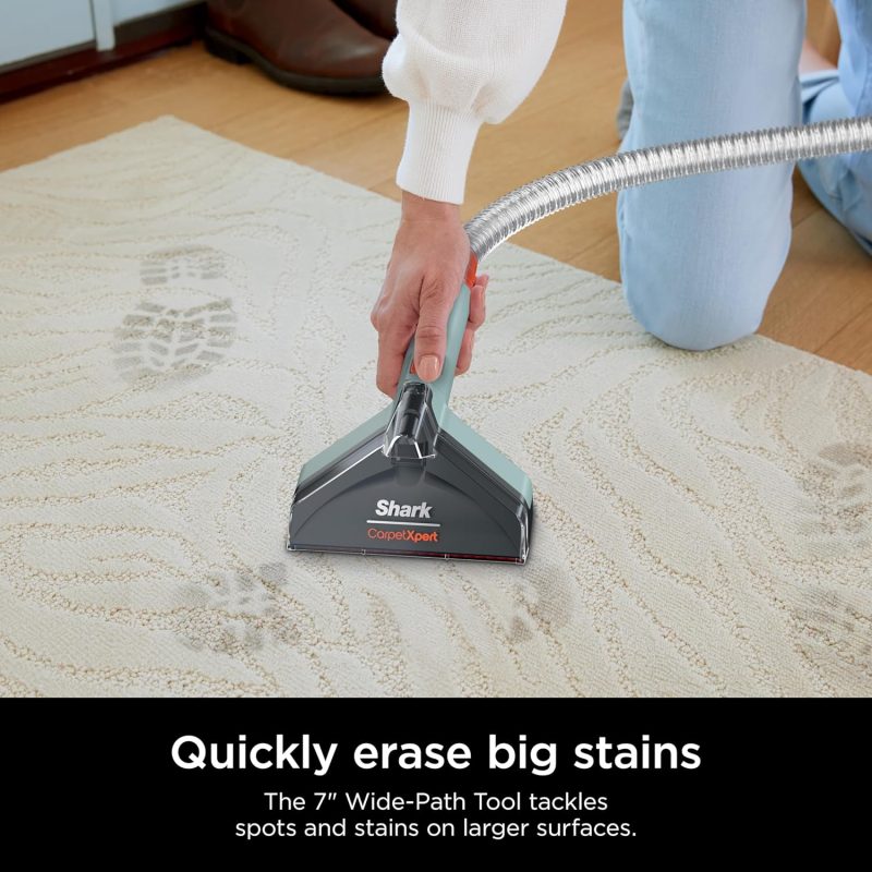 Shark CarpetXpert EX201 Carpet Cleaner, Cyan �C Deep Cleaning with StainStriker, Perfect for Pets, Includes Spot & Stain Remover Tools - Image 24