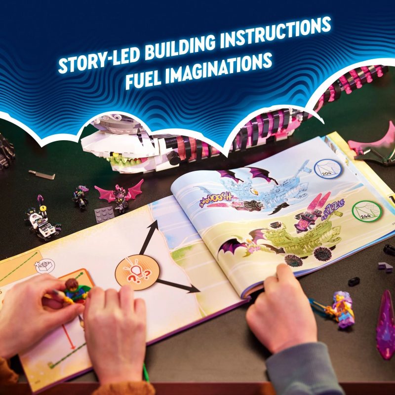 LEGO DREAMZzz Nightmare Shark Ship 71469, Construct the Building Toy Set as a Flying Pirate Ship or a Monster Truck, Includes 4 Minifigures, Shark Toy, Gift for Tweens and Kids Ages 10 and Up - Image 8