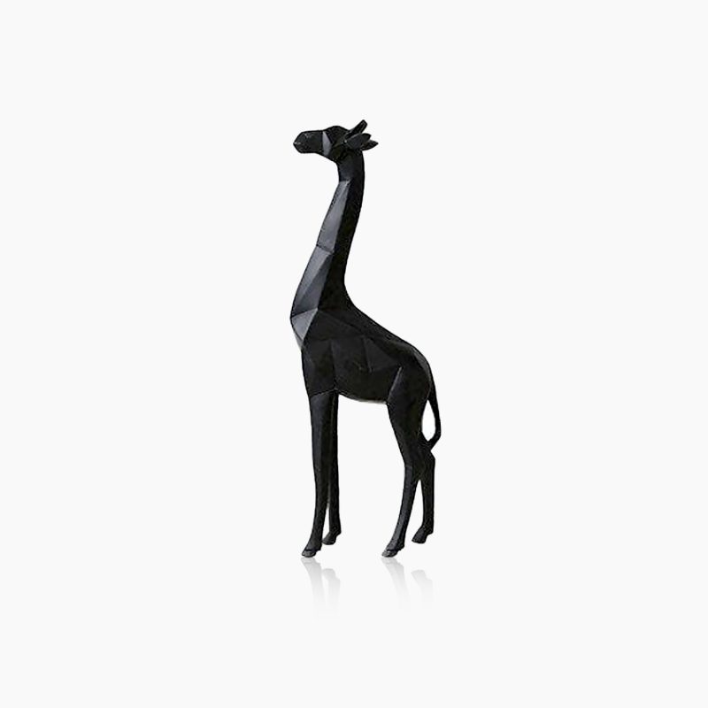 Abstract Geometric Giraffe Sculpture – Modern Resin Decor for Contemporary Spaces - Image 7