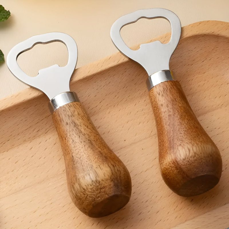 Acacia Wood Bottle Opener - Image 3