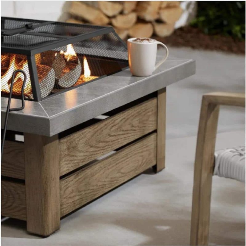 Hampton Bay 24′′ Steel Fire Pit Insert Set with Mesh Cover, 3-Piece Replacement Kit - Image 6