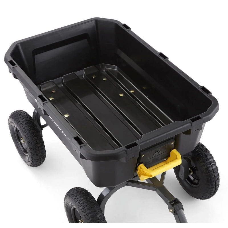 Gorilla Carts 7-cu ft Poly Yard Cart | GCG-7 - MadeInUSA - Image 8