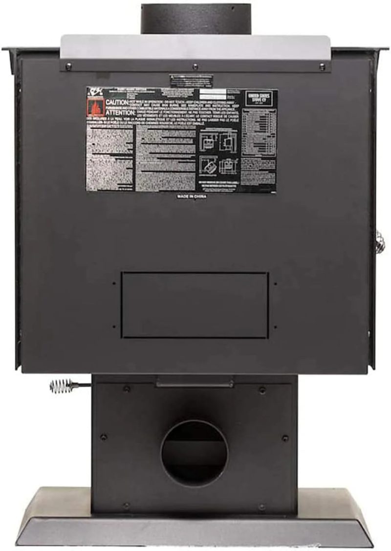 Ashley Hearth AW1120E-P 1200 Sq. Ft. Pedestal Wood Stove - Image 4