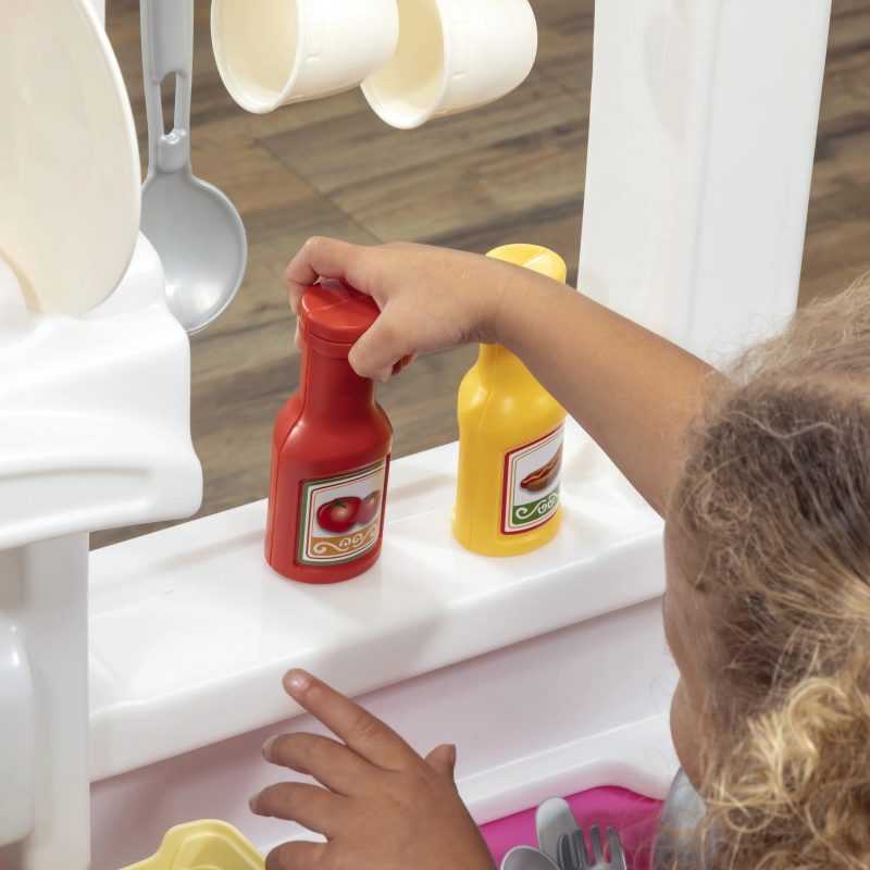 Step2 Fun with Friends Pink Toddler Kitchen Play Set - Image 5