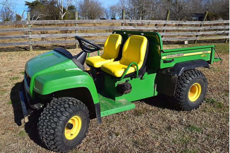 TRAC SEATS (2 Seats) Yellow Seat for John Deere Gator CS TS TX 4X2 AM133476 – High Back Seats (Same Day ) - Image 2