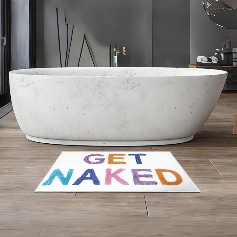 “Get Naked” Funny Bathroom Mat - Image 9