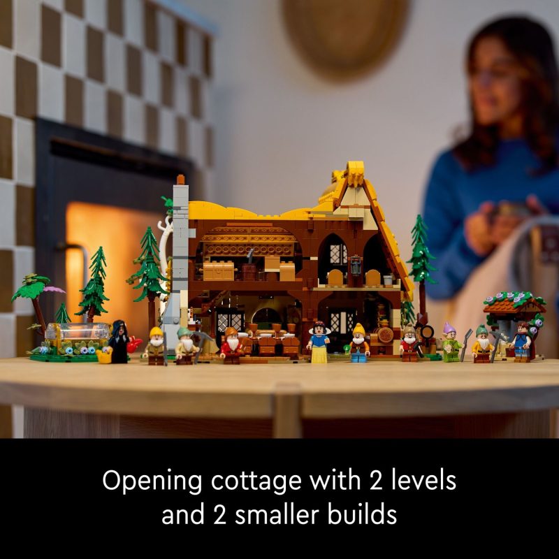 LEGO – Disney Snow White and the Seven Dwarfs’ Cottage Build and Display Set 43242 - Image 3
