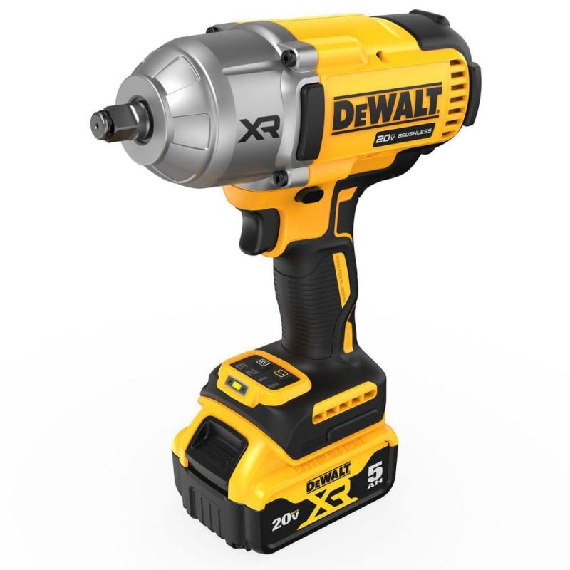 DEWALT 20V MAX Lithium-Ion Cordless 1/2 in. Impact Wrench Kit DCF900P1 - Image 3