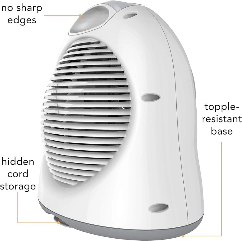 Vornadobaby Sensa Nursery Space Heater - 1200W with Adjustable Thermostat Electric Heater - Image 7