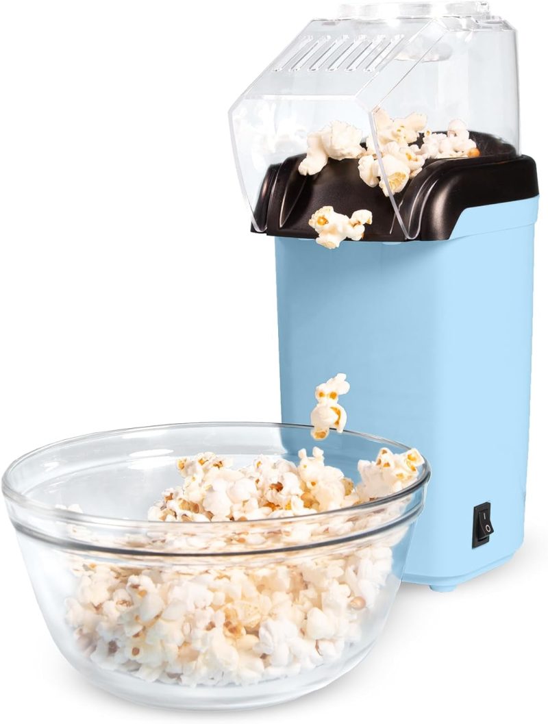 8 Cups Fast & Easy Hot Air Popcorn Popper,  Built-In Measuring Cup and Butter Warmer - Image 8