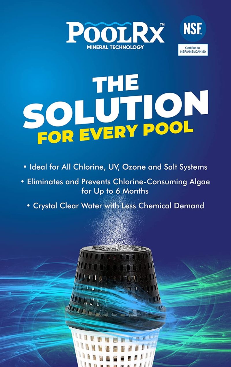 PoolRx 6-Month Algaecide Unit #101066, Treats 20k-30k Gallons, Black – Simplifies Pool Care - Image 2