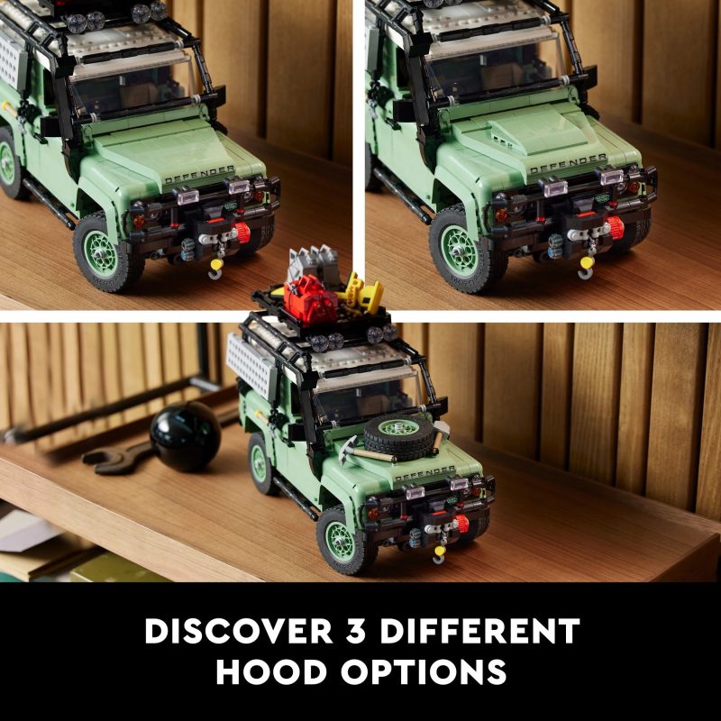LEGO Icons Land Rover Classic Defender 90 10317 Model Car Building Set for Adults and Classic Car Lovers, this Immersive Project based on an Off-Road Icon Makes a Great Graduation Gift for Him or Her - Image 5