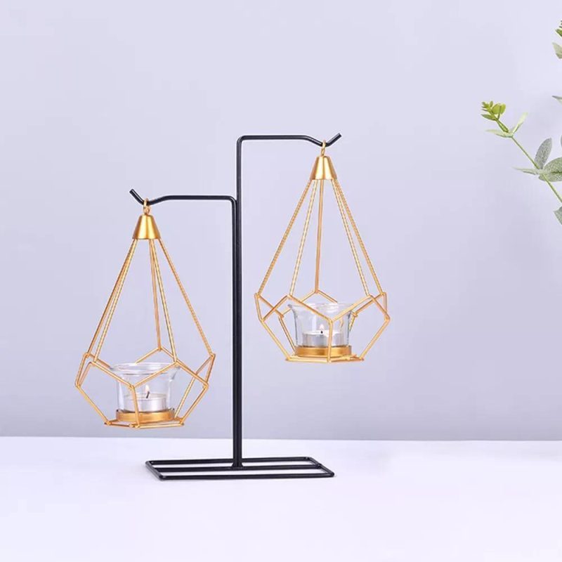 Aetheria Lantern – Iron Candle Holder - Image 9
