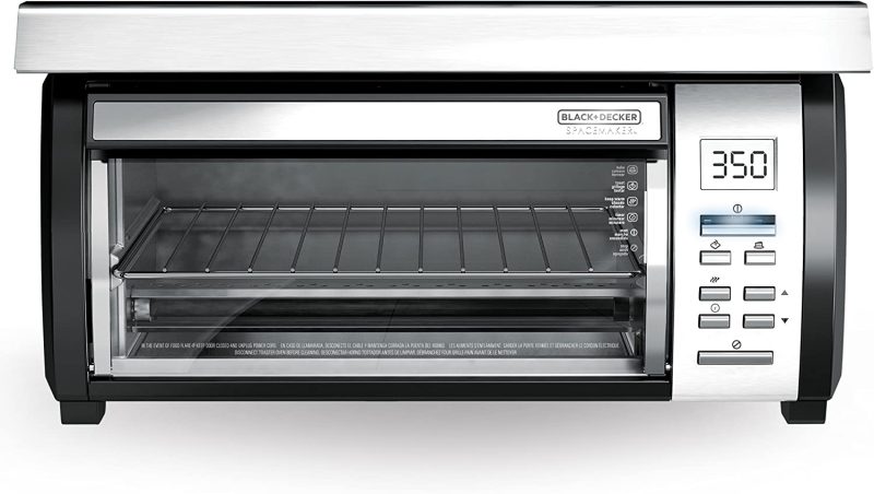 BLACK+DECKER SpaceMaker Under-Counter Toaster Oven, Digital Controls, Black/Stainless Steel, Fits 9��� Pizza