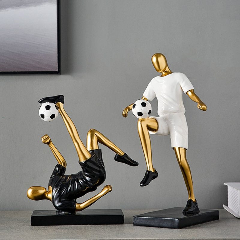 Abstract Football Player Figurine - Image 3