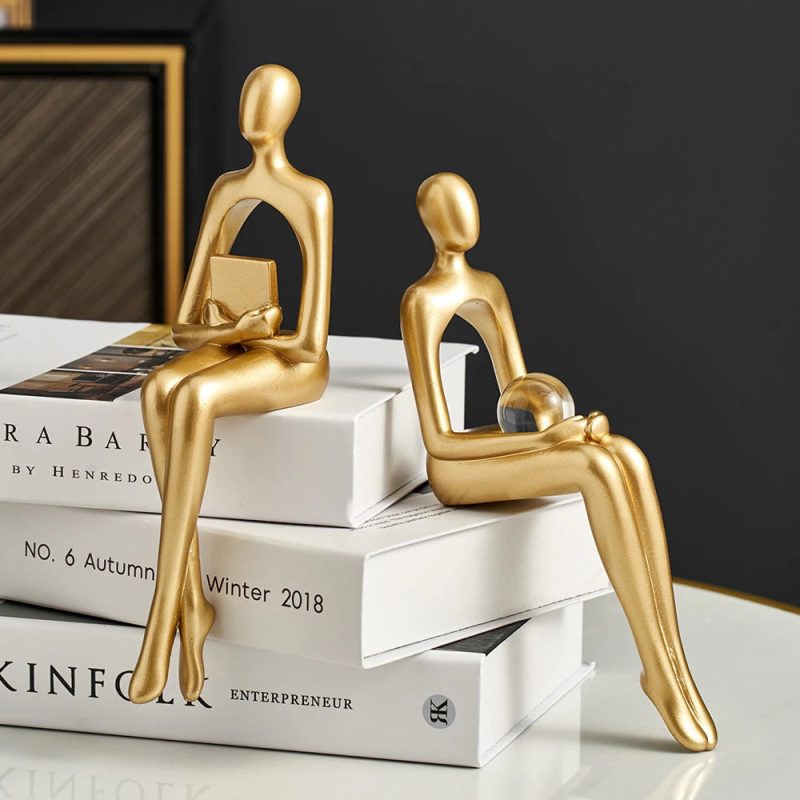 Abstract Bookshelf Decor Figurines - Image 5