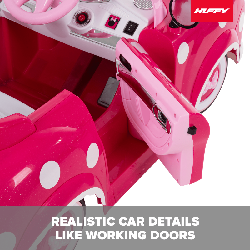 Huffy Disney Minnie Mouse Battery-Powered Ride-On Car, 6V, Kids Ages 3+ - 图片 4