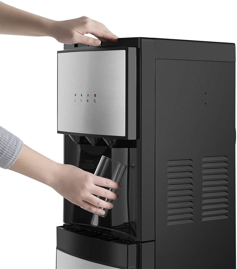 5 Gallon Water Dispenser Bottom Loading Hot Cold Water Cooler Stainless 3 Temperature Spouts - Image 3