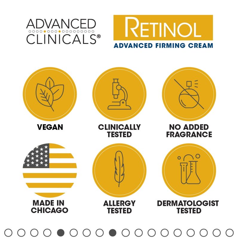 Advanced Clinicals Retinol & Vitamin C Anti-Aging Moisturizer Duo, 16oz Each, Reduces Wrinkles & Sun Damage, Hydrating Formula - Image 4