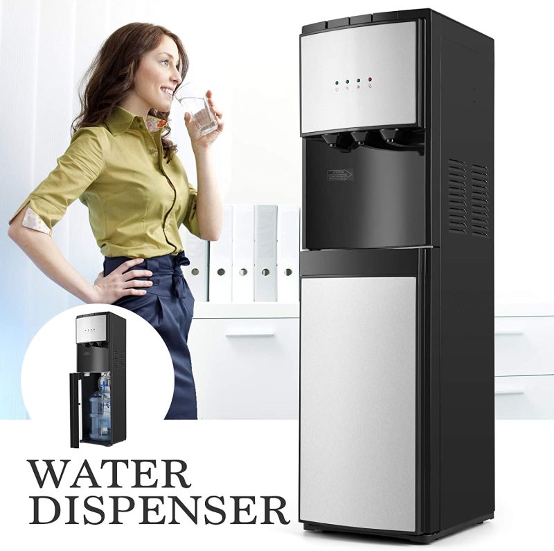 5 Gallon Water Dispenser Bottom Loading Hot Cold Water Cooler Stainless 3 Temperature Spouts - Image 7