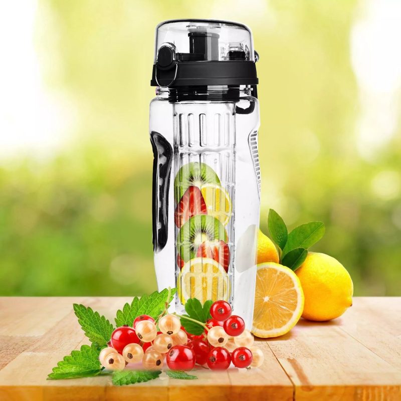 32 Oz Fruit Infusing Infuser Water Bottle- BPA Free - Image 29