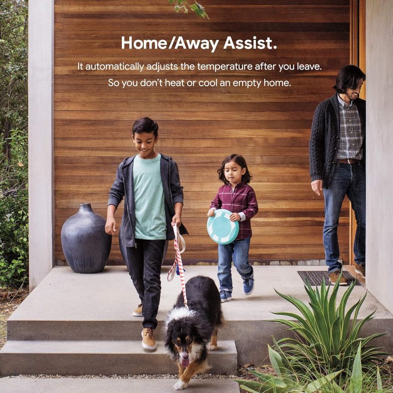 Nest 3rd Gen Learning Thermostat, Programmable Smart, Alexa Compatible, White, Wi-Fi, Energy Saving, Home Use - Image 8