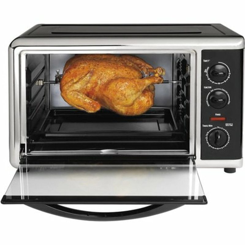 Hamilton Beach Large Capacity Counter Chrome Top Oven | Model# 31100D - Image 3