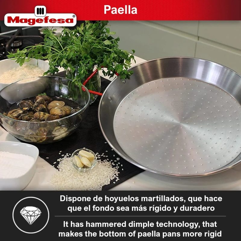 MAGEFESA durable and lightweight carbon steel paella pan - Image 4