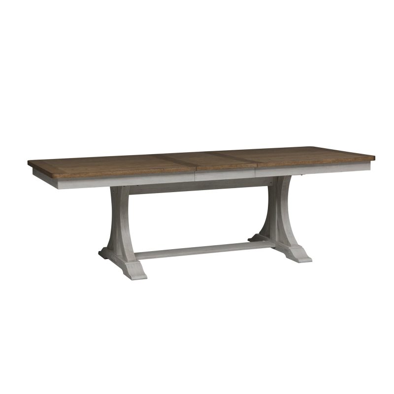 Farmhouse Reimagined 652-DR-7TRS 7 Piece Trestle Table Set - Image 2
