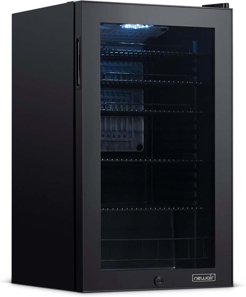 Beverage Refrigerator Cooler | 126 Cans Free Standing with Right Hinge Glass Door | Mini Fridge Beverage Organizer Perfect For Beer, Wine, Soda, And Cooler Drinks - Image 61