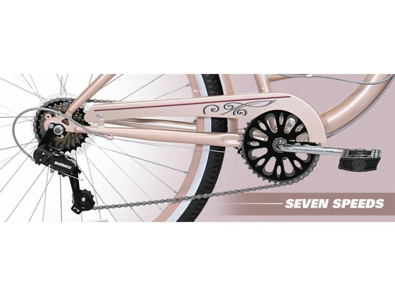Kent 26 in. Bayside Women's Cruiser Bike, Rose Gold - MadeInUSA - Image 7