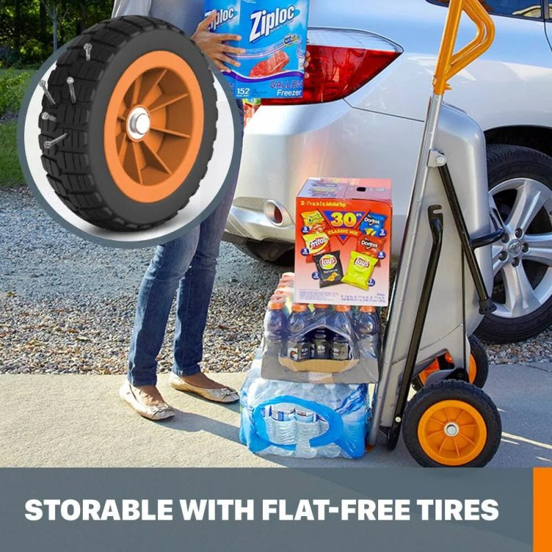 Worx WG050 Aerocart 8-in-1 Yard Cart / Wheelbarrow / Dolly - MadeInUSA - Image 10