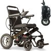 2020 New Folding Ultra Lightweight Electric Power Wheelchair, Silla de Ruedas Electrica, FDA Approved and Air Travel Allowed, Heavy Duty, Mobility Motorized, Portable Power (17.5′′ Seat Width)