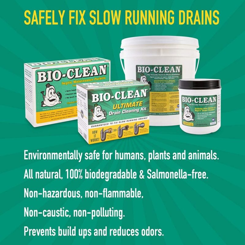 Bio-Clean Natural Drain Cleaner 2lb Canister – Enzyme-Based for Septic Tanks & Grease Traps, Eco-Friendly, 100 Treatments - Image 4