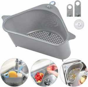 2PC Sink Drain Filter, Sponge Storage, Strainer, Basket And Organizer