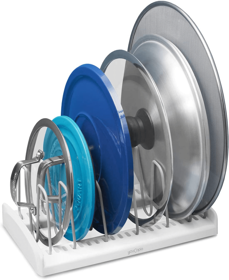 Adjustable Bakeware Storage Rack Or Pot Lids Organizer - Image 9