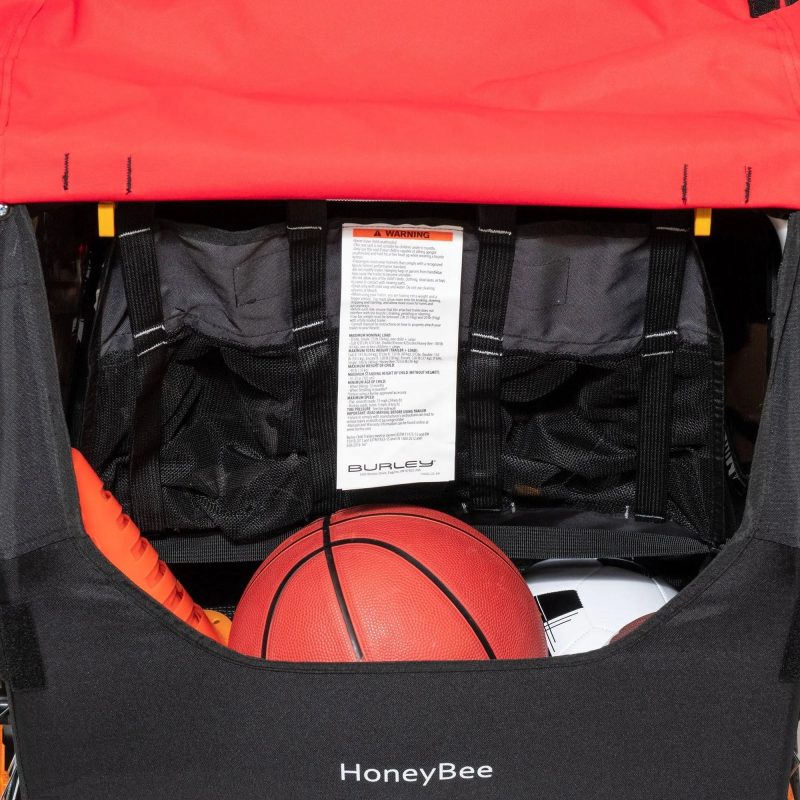 Burley Honey Bee Bike Trailer Red - MadeInUSA - Image 8