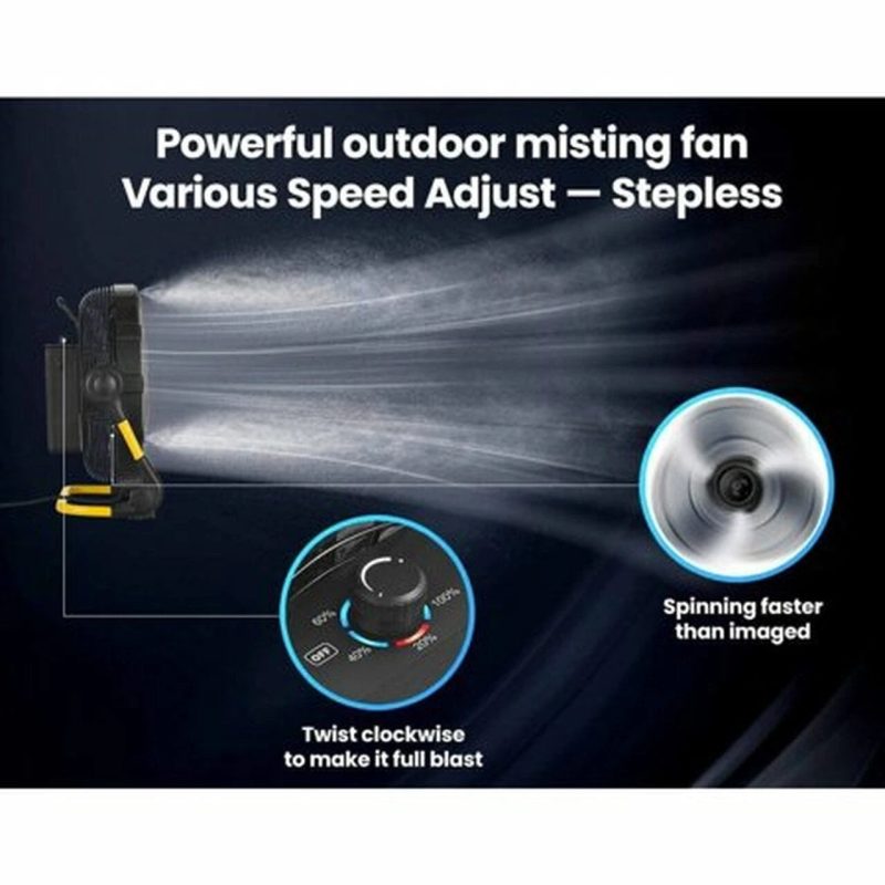 Geek Aire CF100M Cordless 12 inch Outdoor High-Velocity Floor Fan – Misting Feature - Image 2