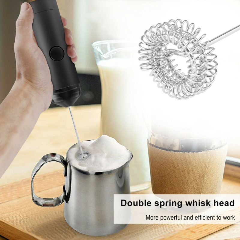3 Pc Handheld Electric Milk Frother and Egg Beater, USB Charged - Image 15