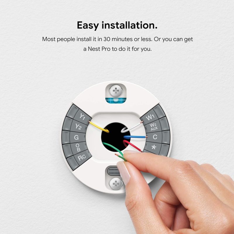 Nest 3rd Gen Learning Thermostat, Programmable Smart, Alexa Compatible, White, Wi-Fi, Energy Saving, Home Use - Image 6