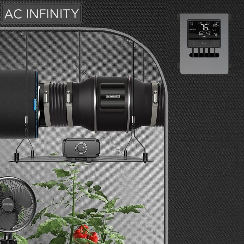 AC Infinity 8" Inline Duct Fan with Temperature Humidity VPD Controller, WiFi Integrated App Control - Image 7