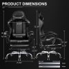 GTPLAYER Gaming Chair, Computer Chair with Footrest and Lumbar Support, Height Adjustable Game Chair with 360  -Swivel Seat and Headrest and for Office or Gaming (White) - Image 34