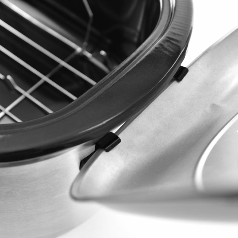 Aroma 22 Quart Electric Roaster Oven Stainless Steel with Self-Basting Lid - Image 7