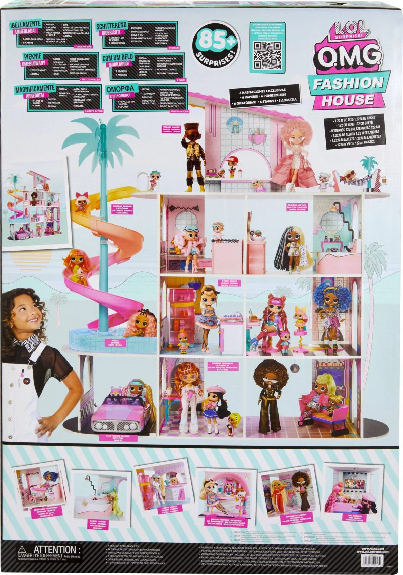 L.O.L. Surprise! OMG Fashion House Playset with 85+ Surprises, Made from Real Wood - Image 8